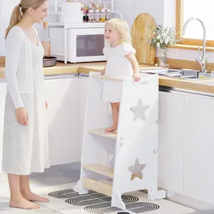 3-in-1 Toddler Learning Tower & Kitchen Step Stool - Viral Montessori Gift for 1-3Y Kids