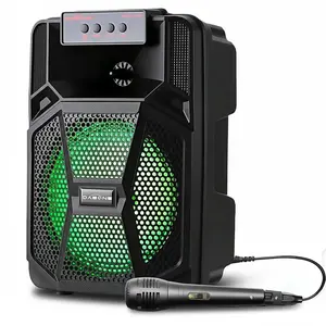 8'' Portable Bluetooth Party Speaker Subwoofer Heavy Bass Sound System FM DJ MIC