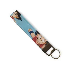 Dragon Monkey Key Fob - 6 Inch Long Fabric Keychain for Anime Fans
