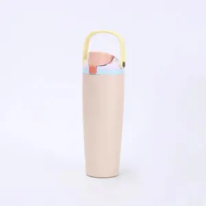 Owala 30oz stainless steel insulated travel mug lid opens and closes with one click. It's a car cup that is portable and effortless to carry. Perfect for commuting and outdoor activities! BPA-free material,  environmentally friendly and reassuring.