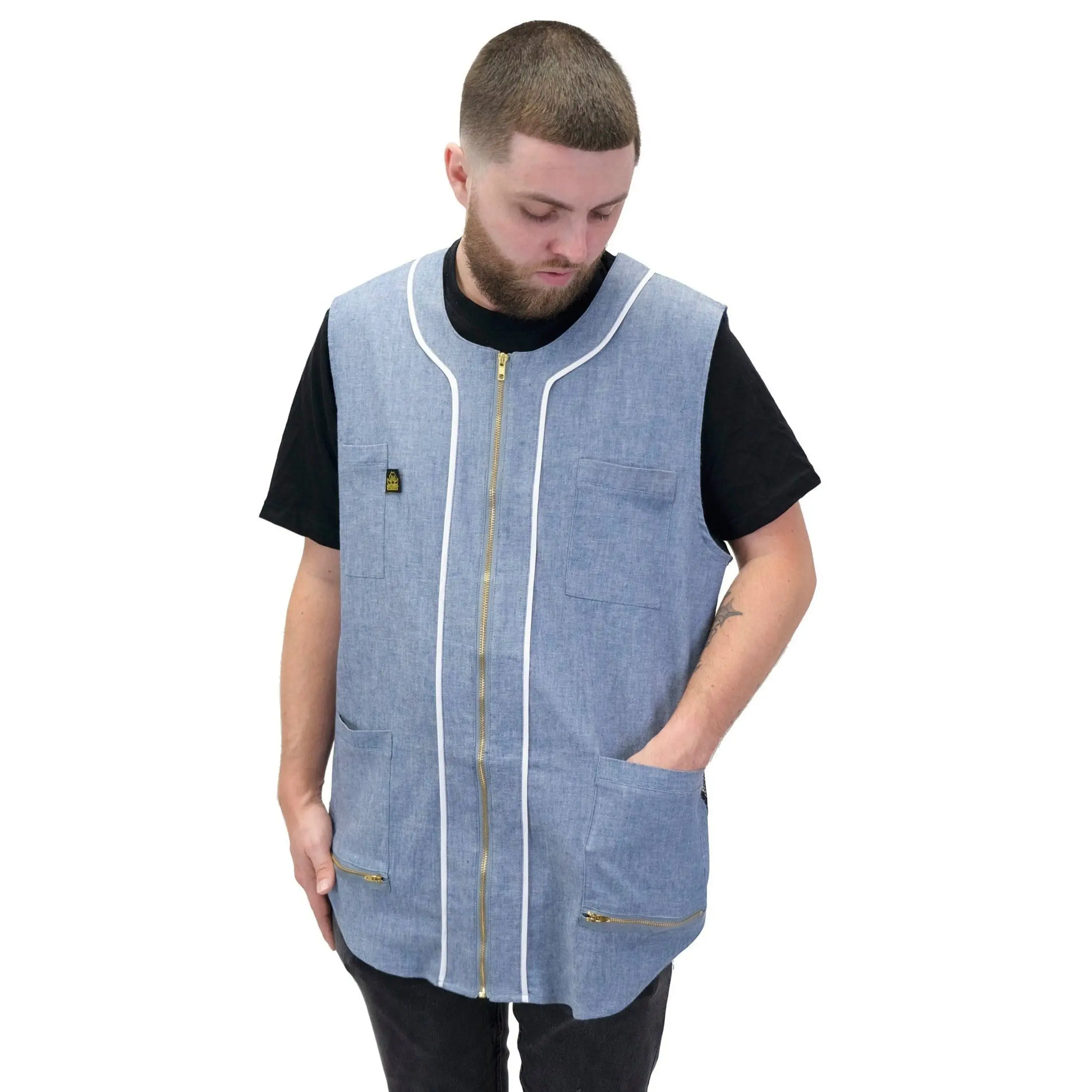 Barber Vests - Denim