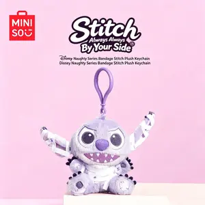 Disney Stitch Plush Keychain Bandage Kawaii Bag Charm Soft Stuffed Pendant Gift for Girls Adorable Design Versatile Use Perfect Gift#Summervibes