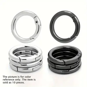 Spring O-ring clasp - A DIY creative accessory, a keychain hook for handbag straps, Accessories for bags. The durable circular clasp design and secure locking mechanism. Stylish Keychain