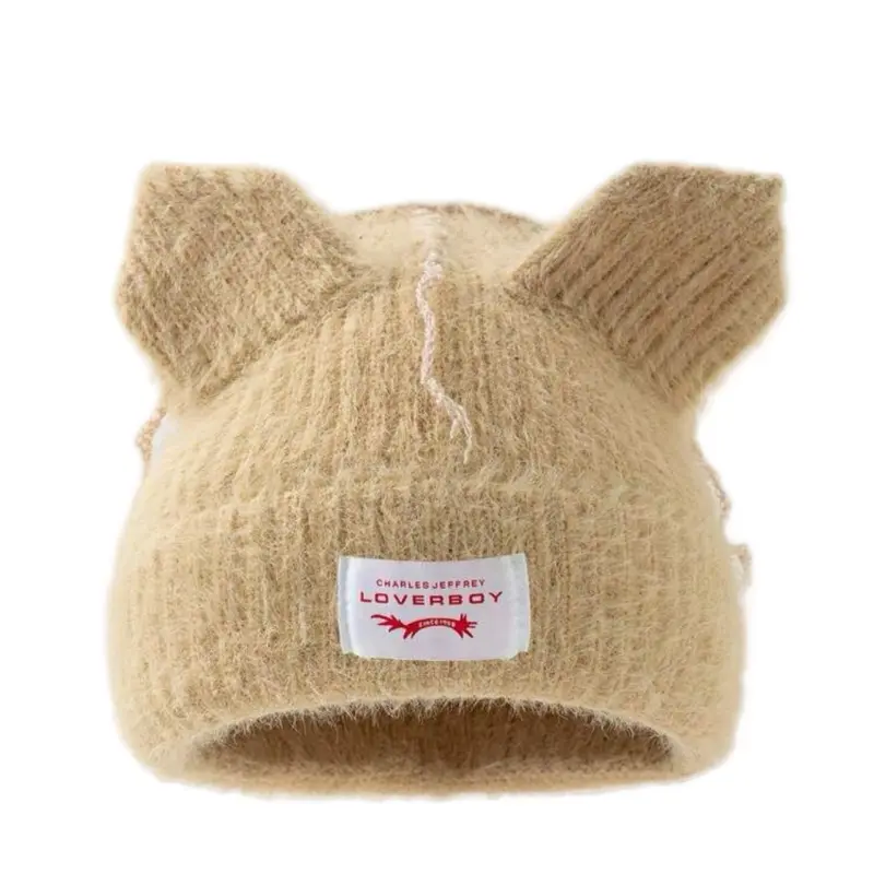 l*l様 CHARLESJEFFREYLOVERBOYChunkyRabbitB Charles Jeffrey Loverboy Rabbit Beanie | Purple | FARFETCH