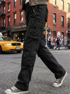 Womens Cargo Pants with 9 Pockets Outdoor Casual Y2K Camo Cargo Work Pants