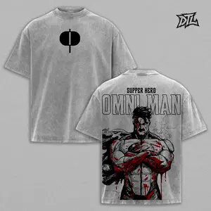 Omni-Man "The Viltrumite Legacy" Graphic Oversized Vintage Washed Tee | Heavyweight Cotton Streetwear Apparel