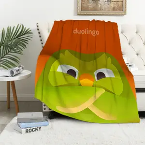Warm Winter Blanket DuolingoS Fluffy Bedspread on the Bed Sleeping Blankets and Throws Blanket for Sofa Throw Knee Fleece