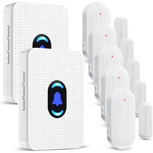 Door Chime,   Door Sensor Chime 800ft Range Door Entry Chime with 20 Chimes 5 Adjustable Volume Mute Mode LED  Door Open Chime for Business/ When Entering, Door Open Alert