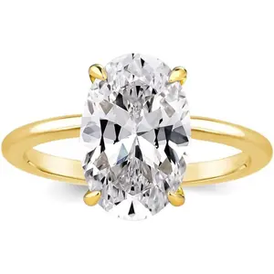 3.5 Carat Elongated Oval Cut Engagement Ring for Women,925 Sterling Silver Solitaire Promise Ring  princess cut ring halorings