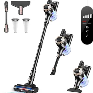 6-in-1 Cordless Vacuum Cleaner – Lightweight & Powerful Suction dust mite dust mite dust LED Light Anti-Tangle Head