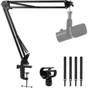 AMS1 Microphone Boom Arm, Adjustable Mic Arm Stand with 3/8" to 5/8" Screw, Compatible with PM1 and other Mics for Podcast Straming Gaming Studio