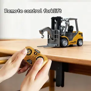 Control USB-C Rechargeable with Lights and Sounds 2 in 1 Transformable Lift Fork & Hook RC Construction Vehicles Remote Control Forklifts for Adults Kids Boys & Girls Birthday Christmas Gift，construction truck toys, remote control car