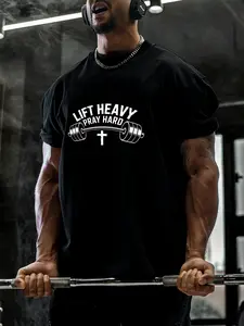 Men's Casual Cartoon Print Short Sleeve T-Shirt, Comfortable Daily Wear, Loose-Fitting Fashion Top, All-Season Essential