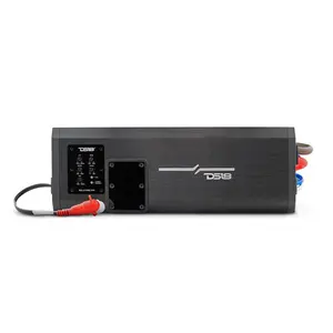 DS18 NXL X1500.1FR 1-Channel Full Range Class D Waterproof IP67 Aluminium Audio Monoblock Subwoofer Amplifier - Input Selector, Plug, Holder, Waterproof Clip Accessories for Marine, Powersports (X1500 Watts)
