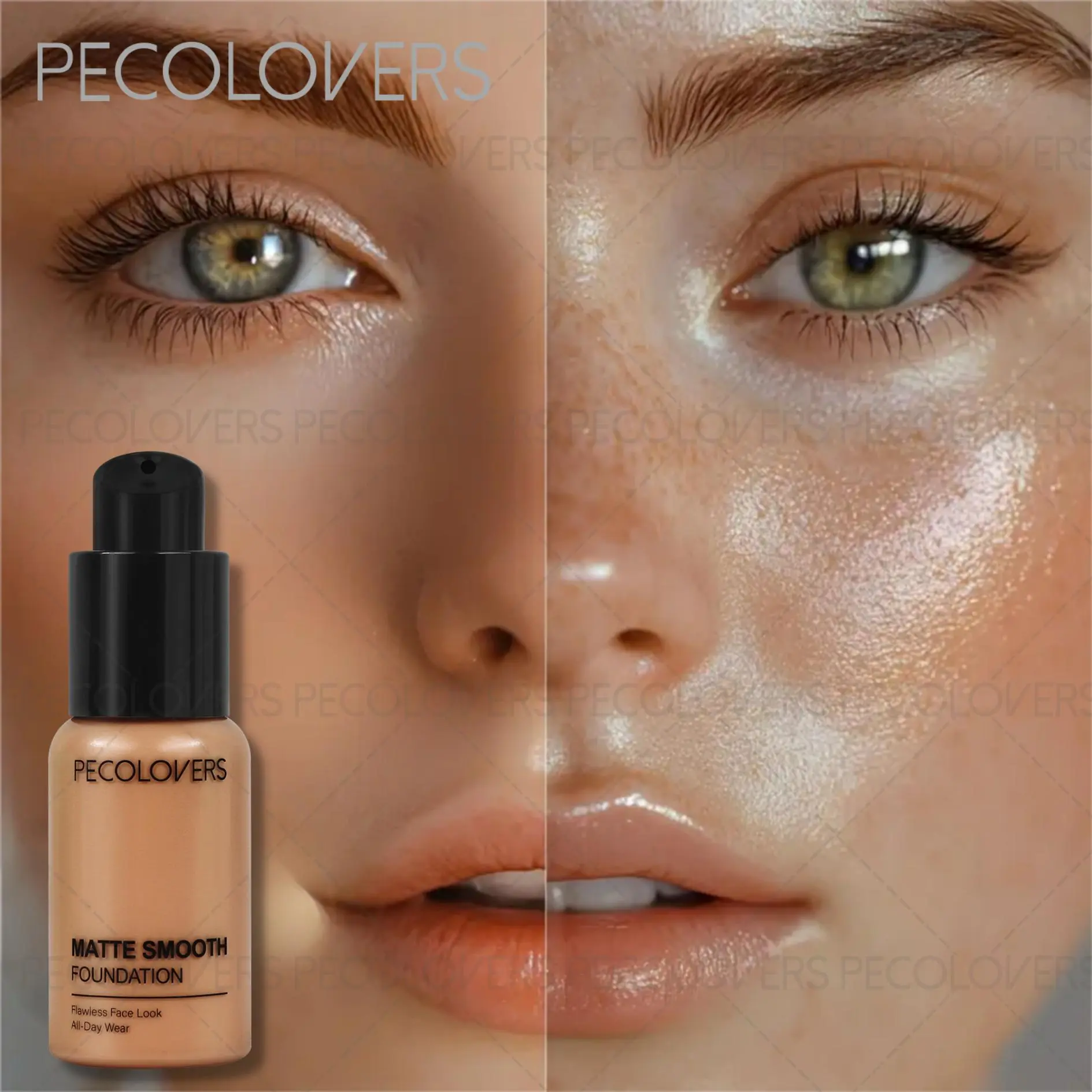 1PC Long-Lasting Hydration, Waterproof & Sweat-Resistant Liquid Foundation,Suitable for Covering Dark Circles, Blemishes, Skin Perfecting Foundation