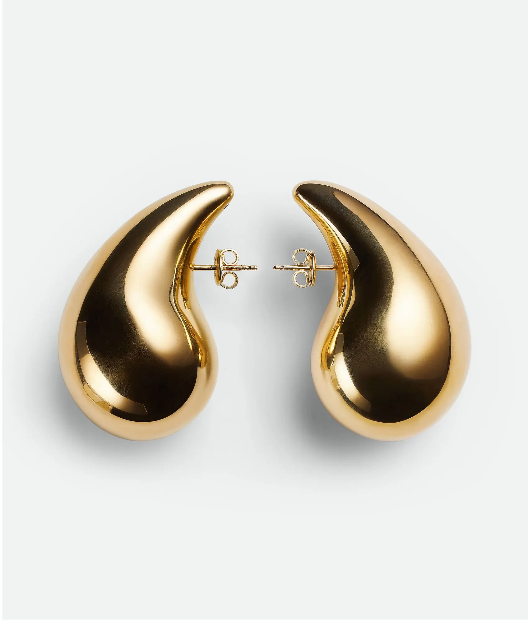 Medium/Large Drop Earring Chunky Gold Hoop Earrings for Women Girls, Gold Lightweight Teardrop Earrings Trendy Jewelry Gift