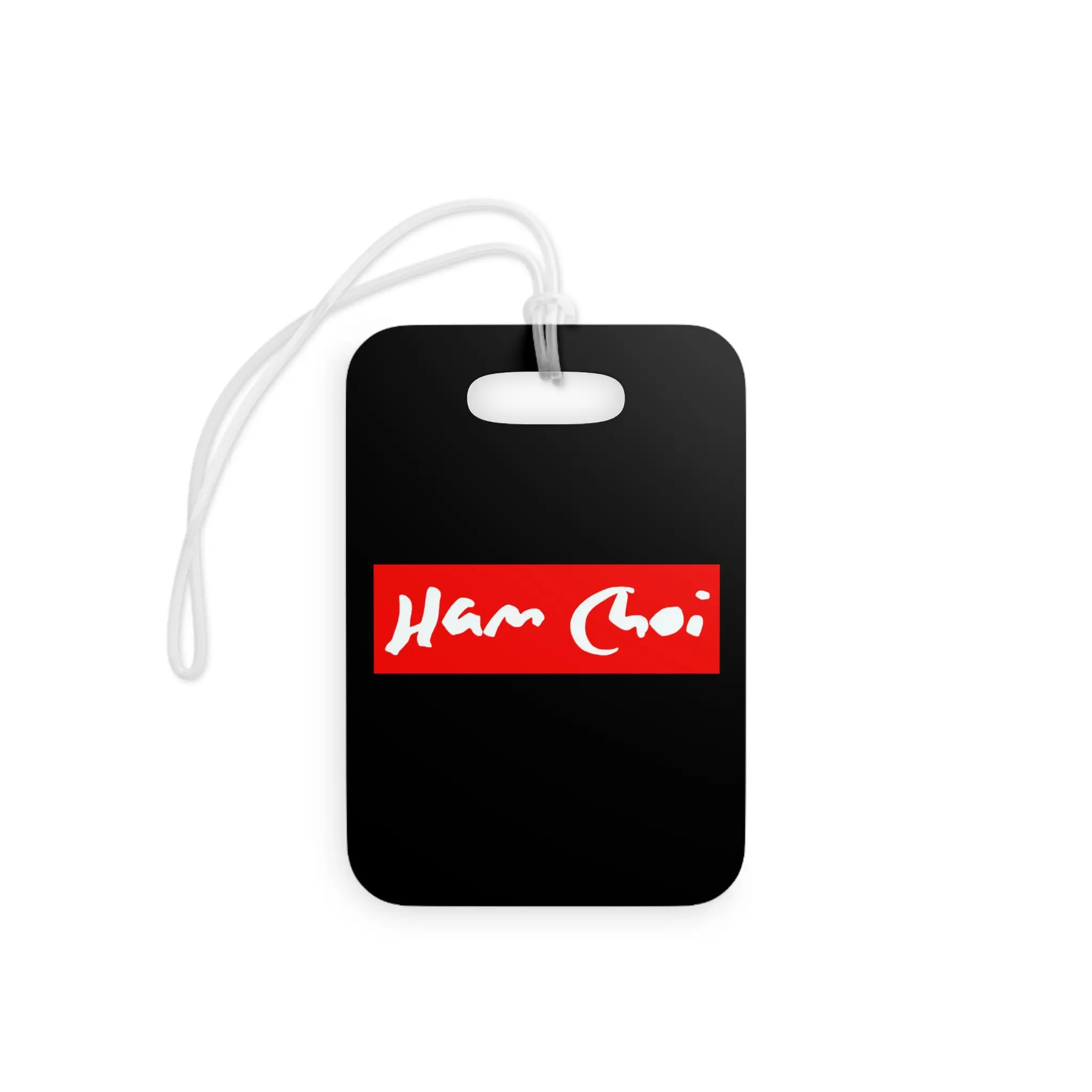 HC Luggage Tags with Ham Choi Design, Travel Accessories, Personalized Gift, Fun Baggage Tags, Adventure Gear, Unique Address Tags