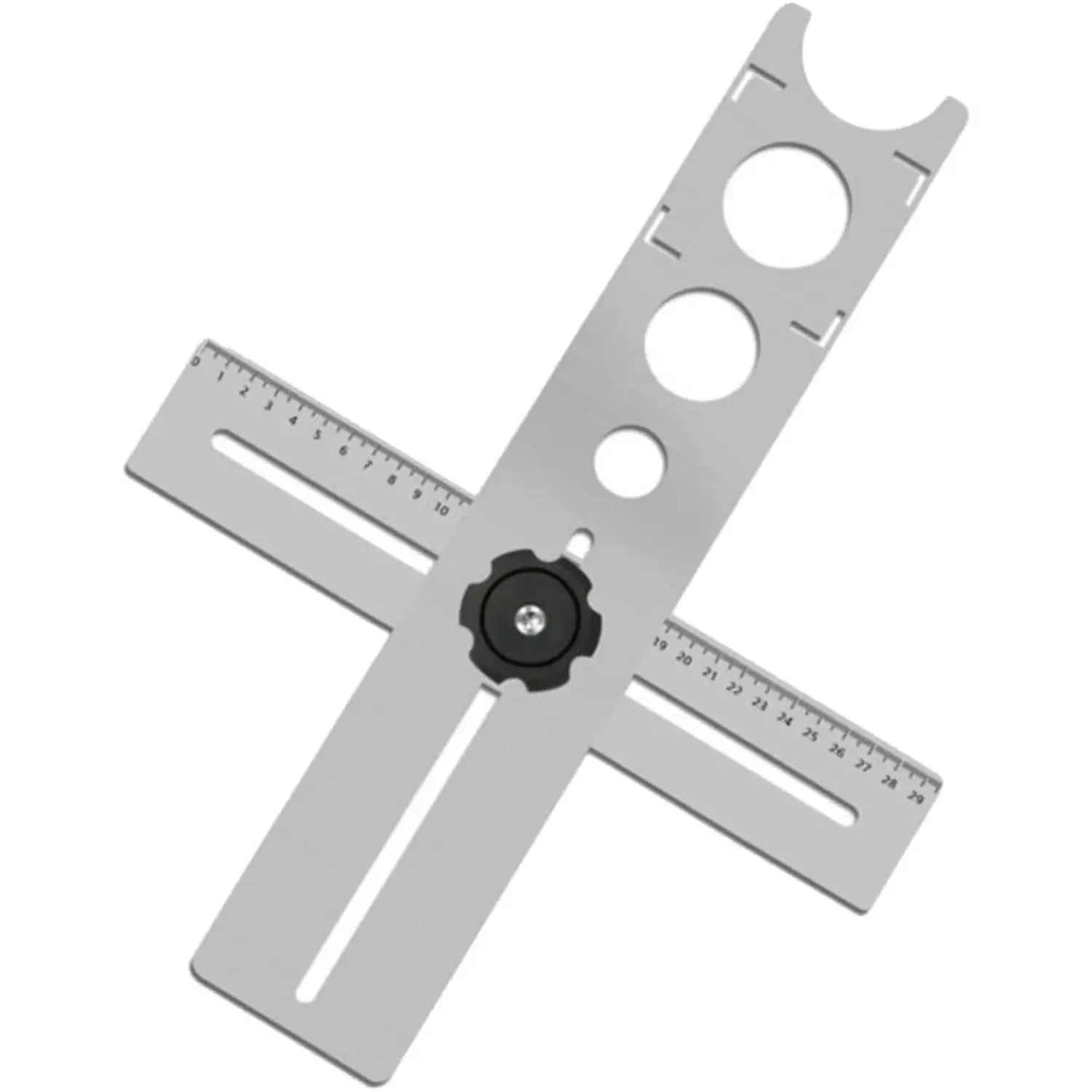 Ceramic Tile Hole Locator, Adjustable Universal Tile Marble Glass Ceramic Floor Drilling Hole Tools Hole Opener Locator Position Ruler Puncher