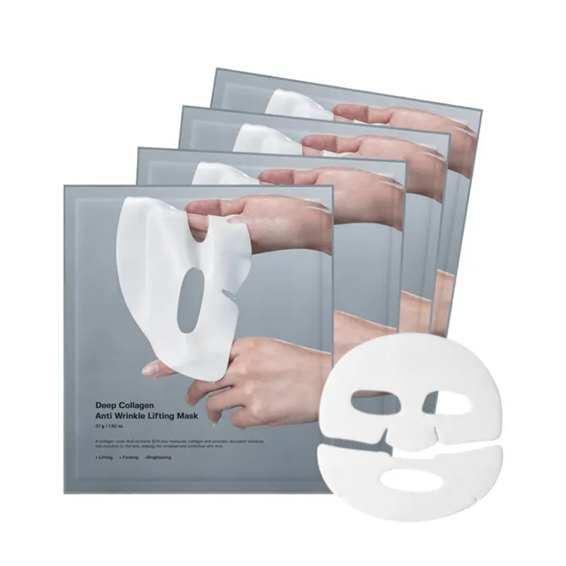 QAH-Deep Collagen Power Boosting Mask | THE ORIGINAL OVERNIGHT COLLAGEN MASK | Lifting Mask with Collagen - 4PCS