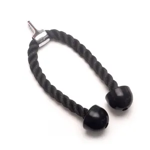 Comprehensive Training Device Pull Rope Fitness Equipment Material - Nylon Single-head Rope, Black