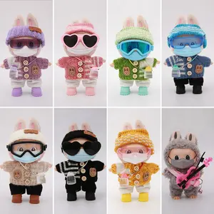 Fashion Accessories Set Including Sweater Headband, Three-Button Sweater, Anti-Pilling Pants, Loafers, Sunglasses, Water Bottle Bag