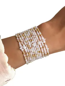 Boho Style Beaded Bracelet, Fashionable Beaded Bracelet for Women & Girls, Casual Trendy Accessories for Party and Daily Life, Beaded Bracelet Set