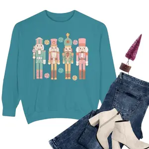Trendy Nutcracker Pickleball Sweatshirt | Vintage Christmas Nutcracker Sweater | Retro Nutcracker Shirt | Retro Crewneck | Pickleball Gifts