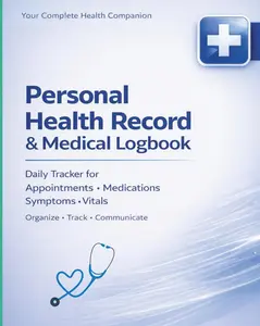 Personal Health Record & Medical Logbook: Daily Tracker for Appointments, Medications, Symptoms, Vitals & Wellness Notes