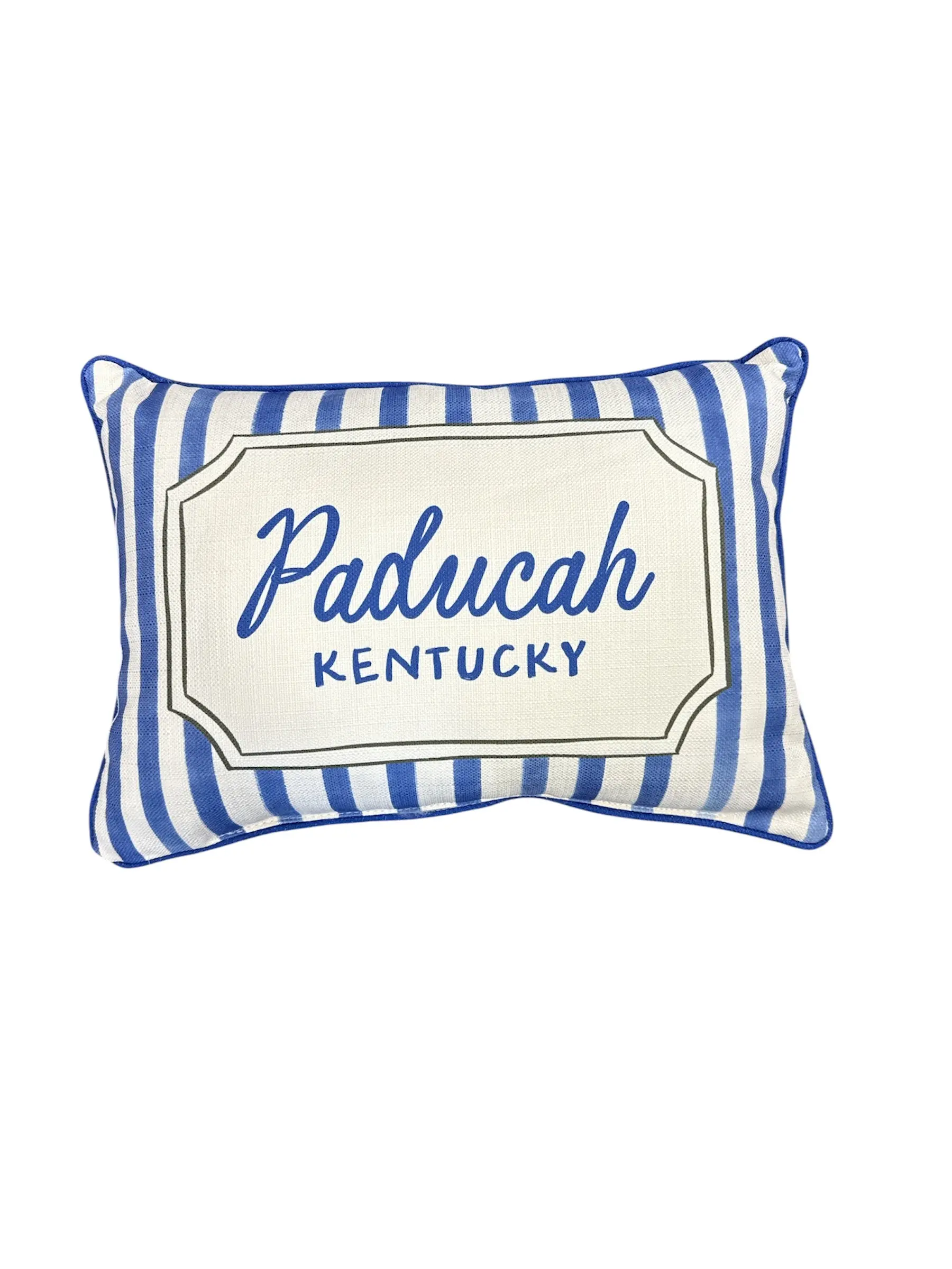French Stripe Hometown Pillow