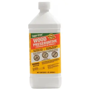 212 MAIN Copper-Based 1 Qt Wood Preserve - Automotive & Motorcycle Paint Care Sealant, Household Termite, Rot & Decay Preventer, Termites