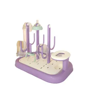 Bottle Drying Rack Portable Multifunctional Dustproof PP Plastic with Detachable Parts Ideal for Shower Gift