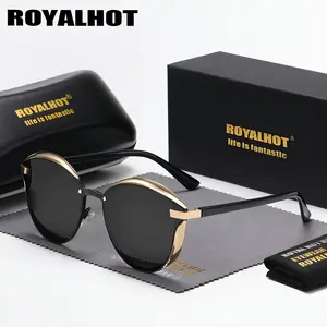 RoyalHot Women Men Polarized Alloy Quality Oval Frame Sunglasses  Driving Sun Glasses Shades Oculos masculino Male