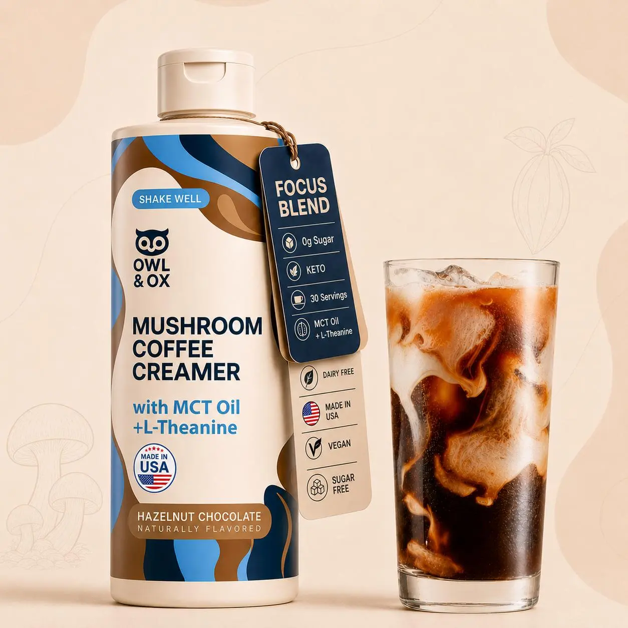 Brain Boost - Mushroom, MCT, L-theanine Creamer