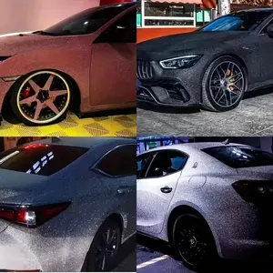 Car Wrap Film, Vinyl Color Change Film, Durable PVC Body Wrap, Silver Flash, Suitable for Cars, Suvs, Motorcycles, Helmets, Fashion Glossy Effect