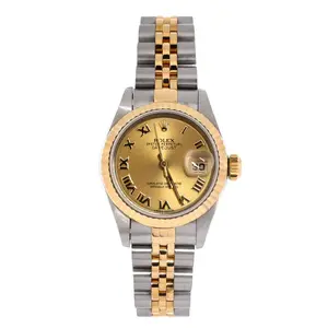 Pre-owned Rolex Oyster Perpetual Datejust Automatic Watch Stainless Steel and Yellow Gold 26 by Rebag