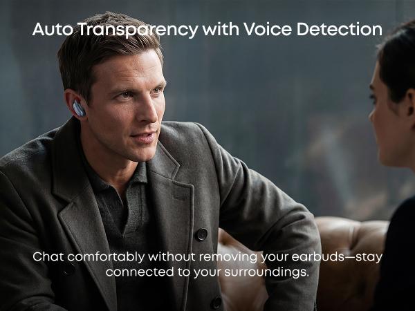 soundcore Liberty 5 Pro by Anker True Wireless Earbuds - Guinness World Records-Certified Call Quality, ANKER Thus AI Chip, Active Noise Cancelling (ANC Headphone), In-Ear Bluetooth Earbuds, Crystal-Clear Calls for Noisy Environments