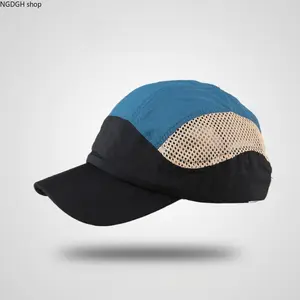 Summer Quick-Dry Lightweight Sun Hat Men Women Wide Brim Outdoor Breathable Sunshade Baseball Cap Running Duckbill Cap Trendy