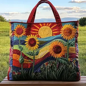 Large Capacity 3D Chicken Canvas Tote Bag, Boho Style Lightweight  & Travel Bag for Women