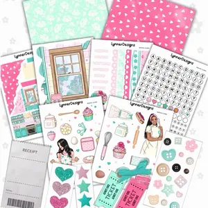 Junk Journal Kit | Baking Class | Decorative Junk Journaling Decor | Scrap Pack | Scrapbooking | DIY | Ephemera Kit | Junk Journal Supplies