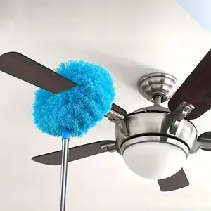 Extendable Microfiber Duster,  1 Count Versatile & Washable & Reusable Duster for High Ceilings, Fans, Furniture & Cars, Household Cleaning Tool, Home Cleaning Tool