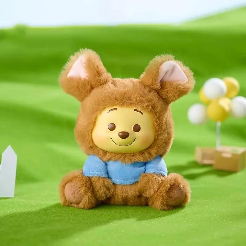 Disney Winnie the Pooh Series Mischievous Party Vinyl Plush Mystery Box,Plush Pendant Blind Box,Cute Keychain Plush Toy, Cute Collectible Figure with Snap Strap for Bags, Toys, and Gifts,Birthday Holiday Gift for Adults,Teen or Kids