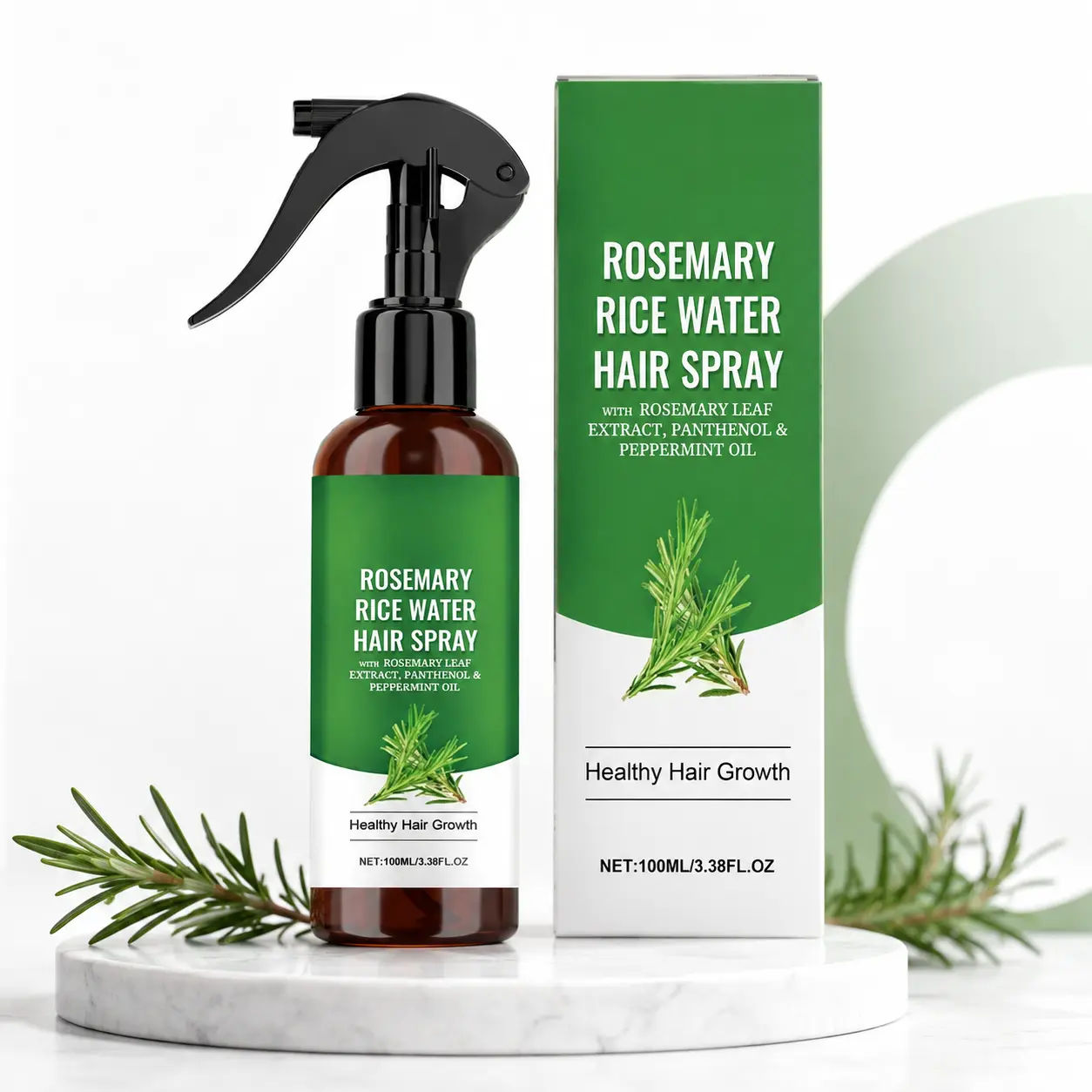 Rosemary Water Spray, Hydrating Haircare Treatment for Hair Growth and Density with Biotin, Peppermint & Saw Palmetto, Natural Rosemary, Moisture, Hydrating Haircare Solution, Hair Products, Scalp Care, Liquid, Boosts Density