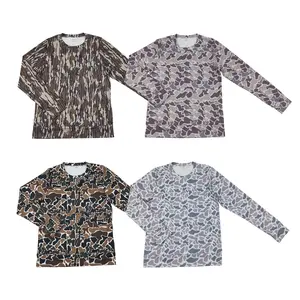 Trendy Camo Activewear Alert Stretchy  Long Sleeve Top for Women - Soft, Stylish & On-Trend, Must-Have Adult Fashion for Daily Wear