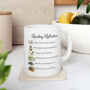 Magnolia Creek Books “Reading Reflections” Mug – Ceramic, 11oz & 15oz