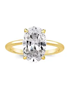 Elegant Oval Engagement Ring, Travel-Friendly Promise Band, Minimalist Wedding Jewelry, Perfect Gift for Girlfriend, High-Quality Gemstone, Solitaire Engagement Rings