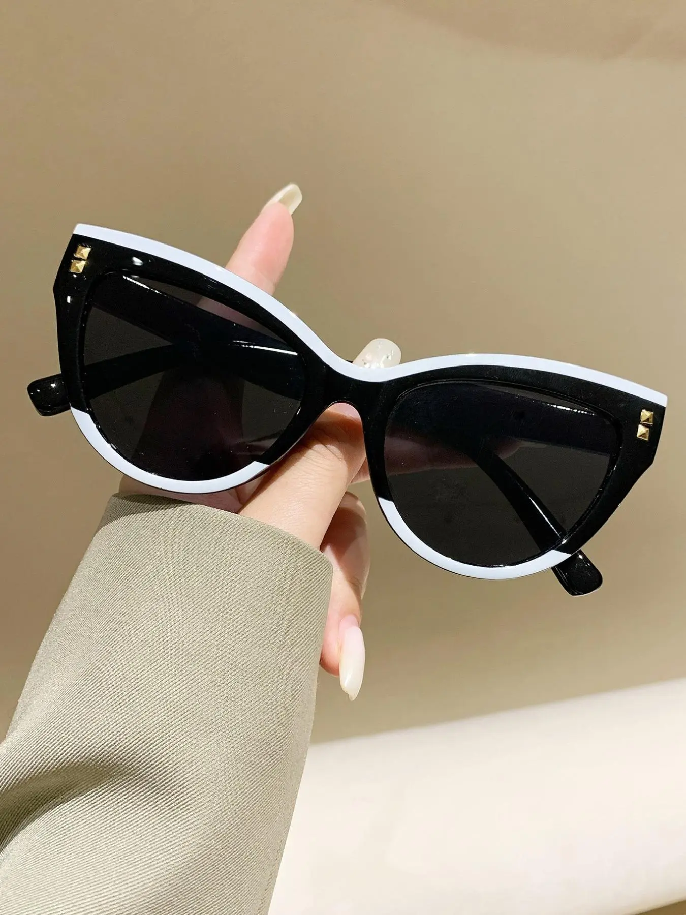 Women's Cat Eye Fashion Sunglasses, Fashionable Sunglasses, Trendy Styling Sunglasses, Trendy Beach Eyewear, Lightweight Versatility, Perfect for Beach Travel Parties Commuting, Summer Enhancer