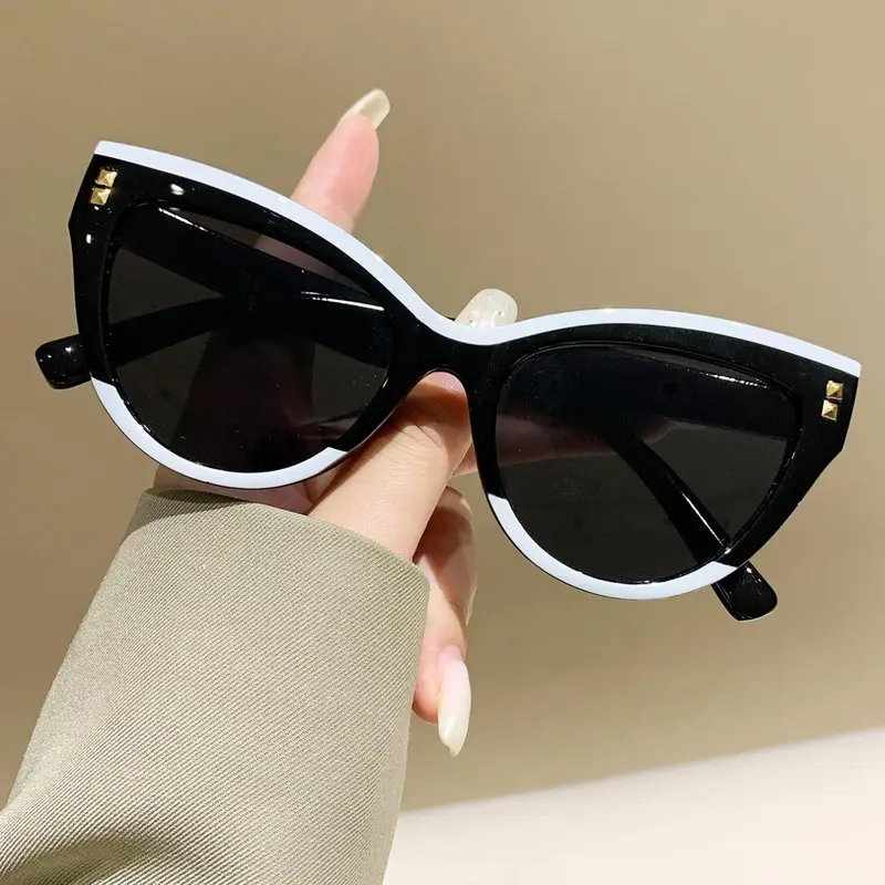 Women's Cat Eye Fashion Sunglasses, Fashionable Sunglasses, Trendy Styling Sunglasses, Trendy Beach Eyewear, Lightweight Versatility, Perfect for Beach Travel Parties Commuting, Summer Enhancer