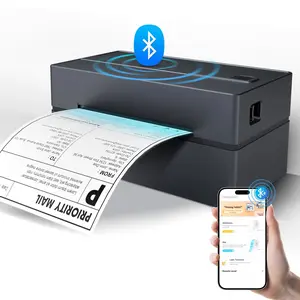 Portable Thermal Label Printer 4x6 – Bluetooth USB Shipping Label Printer 203 DPI No Ink for Small Business