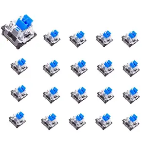 Blue Switches (110 Pack), Clicky Tactile 3-Pin 50gf MX-Style Dust-Proof Hot-Swappable Mechanical Keyboard Switches