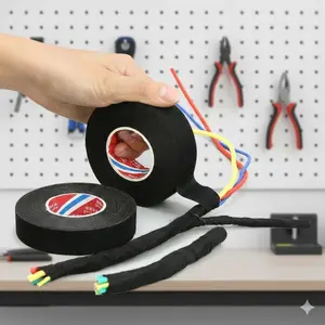 High-Temp 176°C Flame Retardant Electrical Tape, Waterproof Industrial Grade Adhesive Tape, Eco-Friendly Wire Repair Tape, Automotive Moisture-Resistant Tape, Circuit Emergency Insulation, Heavy-Duty Repair Tape